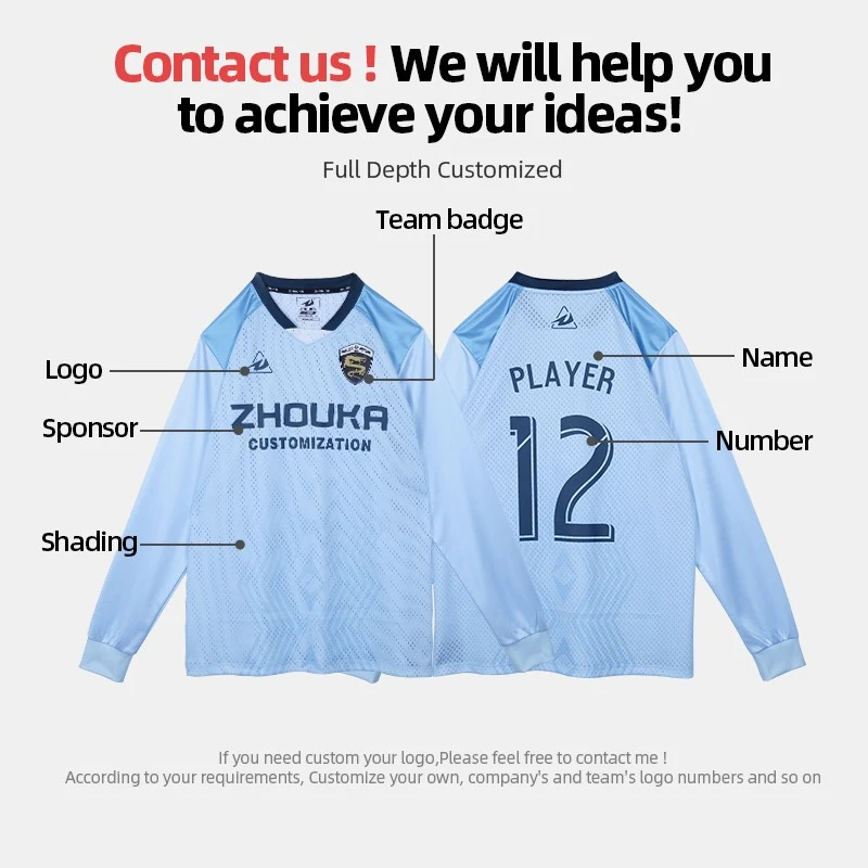 Custom Sublimation V-Neck Streetwear Retro Soccer Jersey